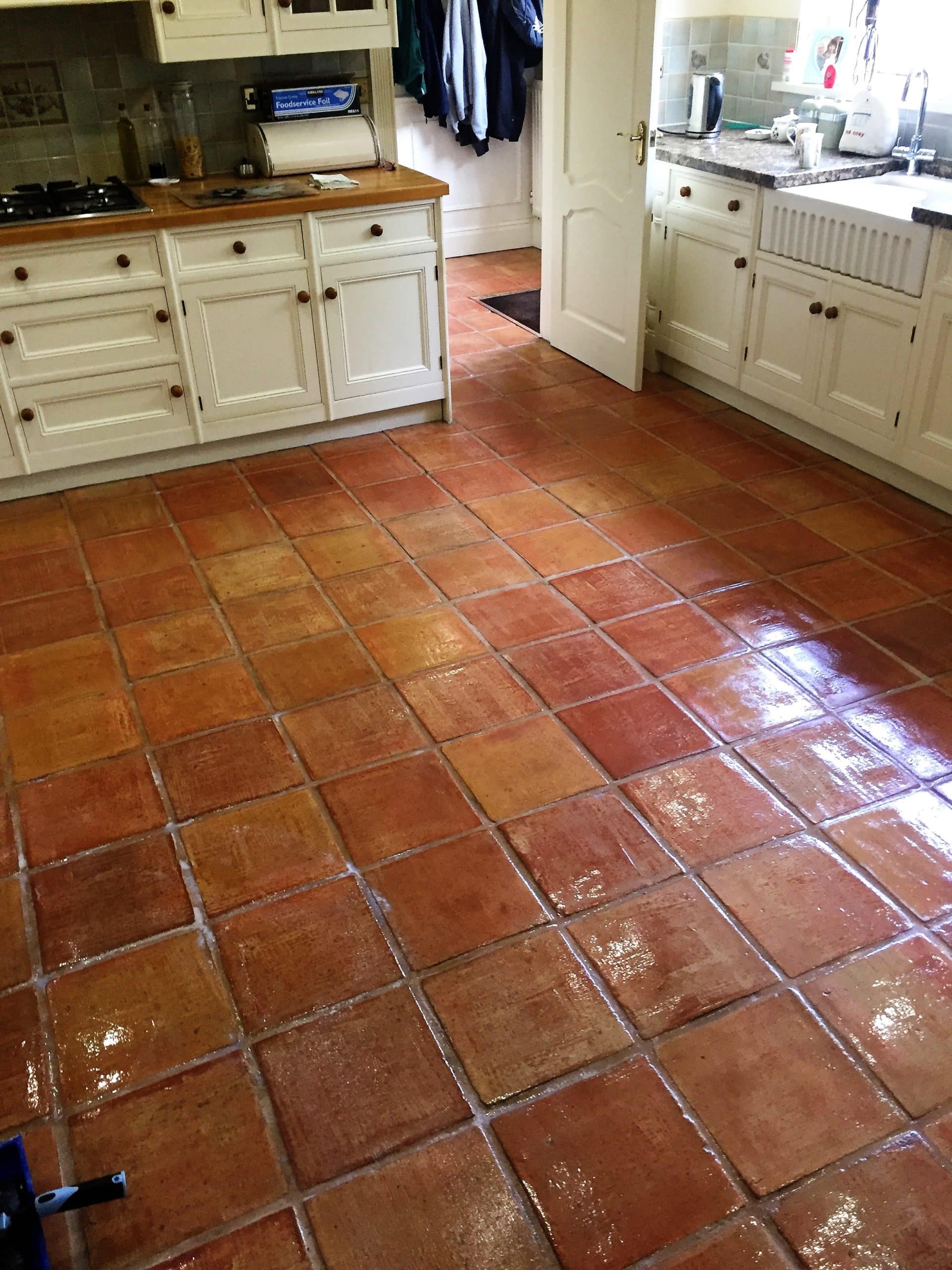 How to deep clean Quarry tiles in Wigan Victorian Floor Cleaning