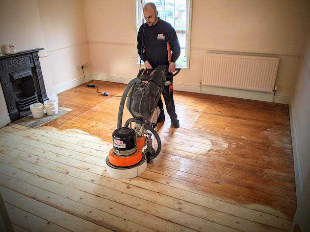 Dustless wood sanding