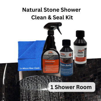 Natural Stone Shower Kit - Clean Seal (Marble • Travertine • Limestone)