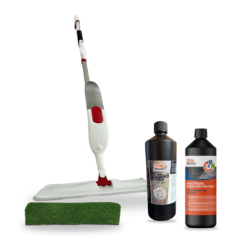 Grout Haze Kit with Diamond Dust: mop, scrub pad, 1 litre No.4 and 1750g Diamond Dust