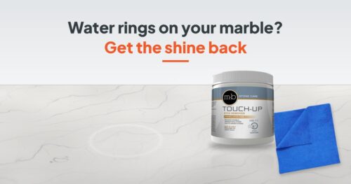 Water rings on marble: how to get the shine back