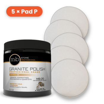 MB-20 Granite Polish with 5 Pad P polishing pads
