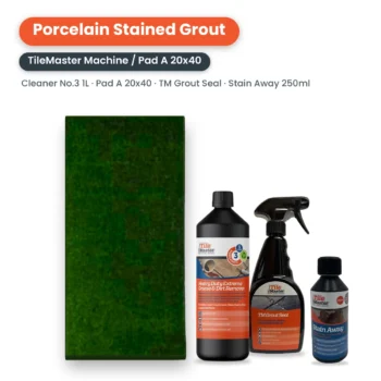 Porcelain Stained Grout Kit, TileMaster Machine