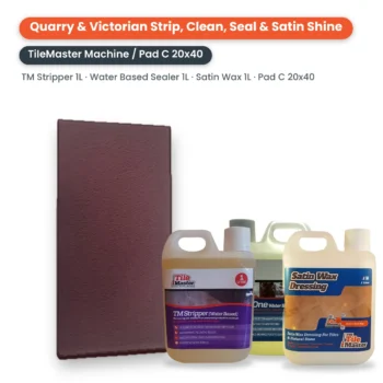 Quarry & Victorian Strip, Clean, Seal & Satin Shine Kit for the TileMaster Machine